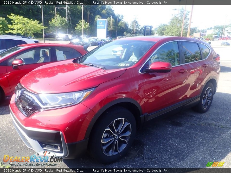 2020 Honda CR-V EX AWD Radiant Red Metallic / Gray Photo #1