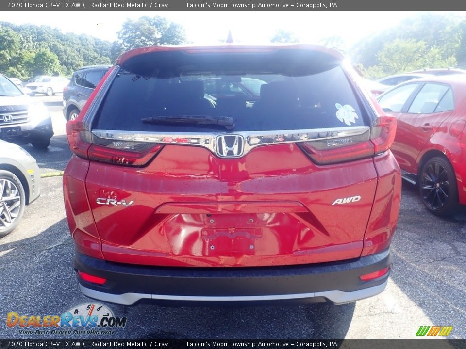 2020 Honda CR-V EX AWD Radiant Red Metallic / Gray Photo #3