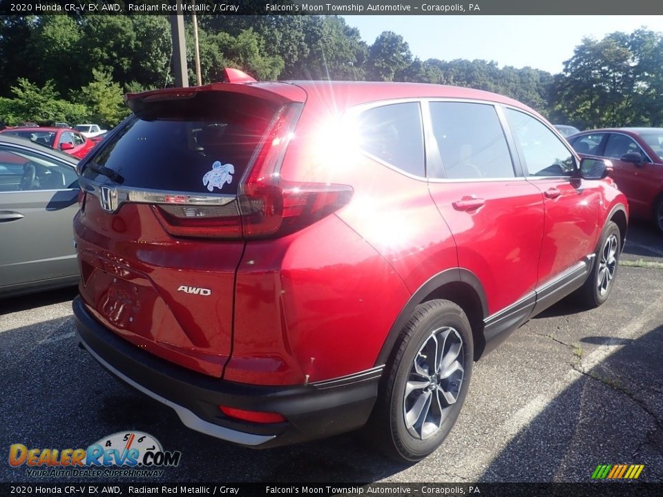2020 Honda CR-V EX AWD Radiant Red Metallic / Gray Photo #4