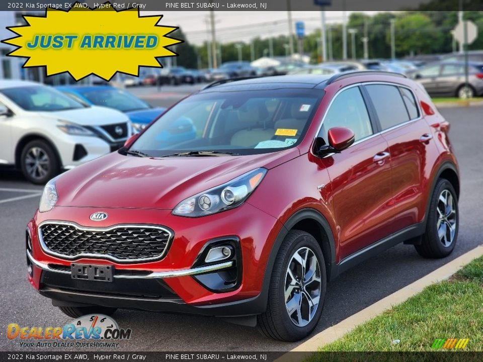 2022 Kia Sportage EX AWD Hyper Red / Gray Photo #1