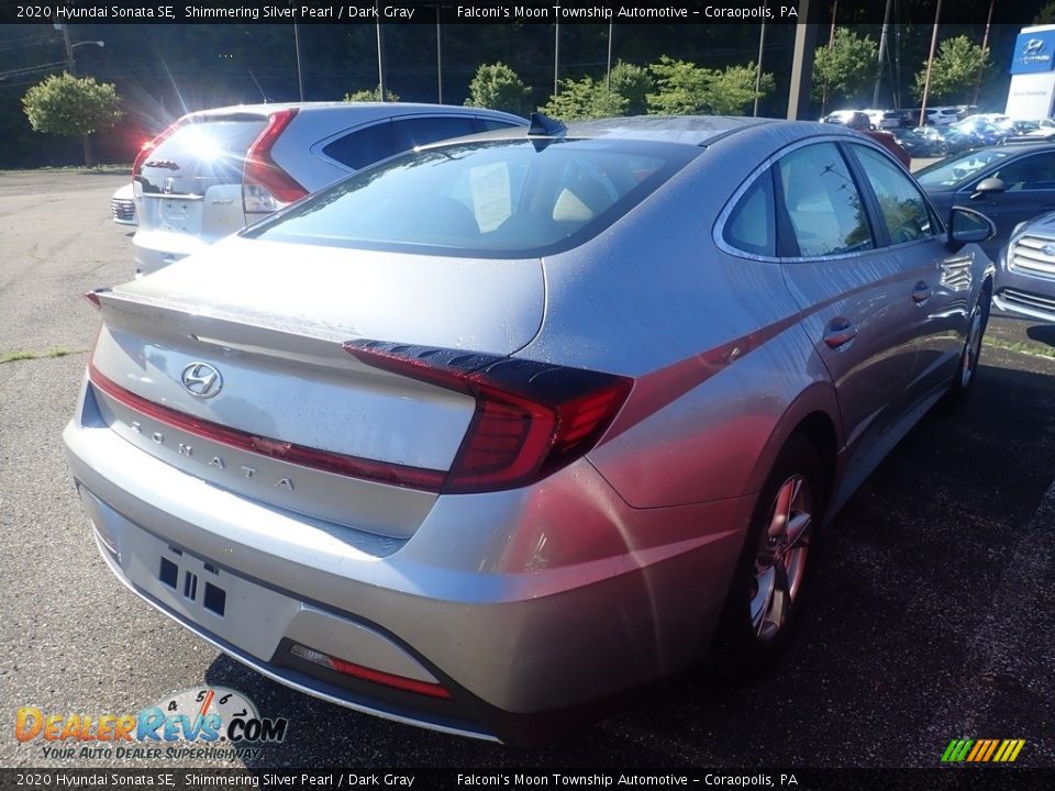 2020 Hyundai Sonata SE Shimmering Silver Pearl / Dark Gray Photo #4