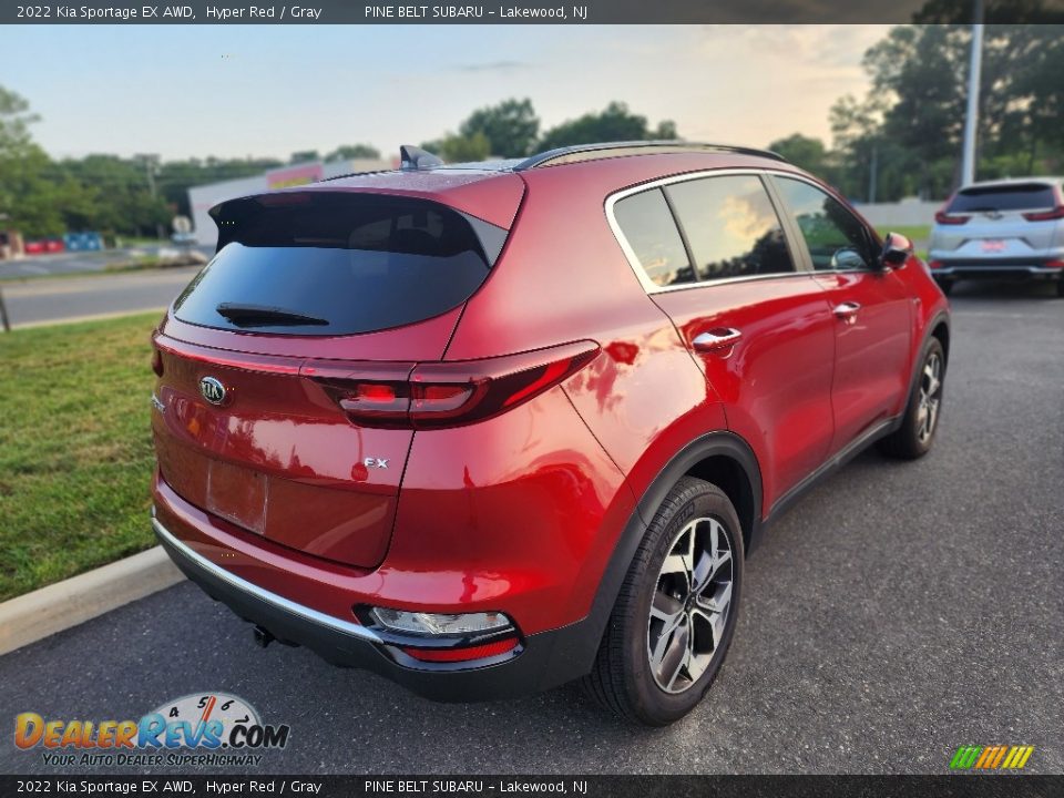 2022 Kia Sportage EX AWD Hyper Red / Gray Photo #3