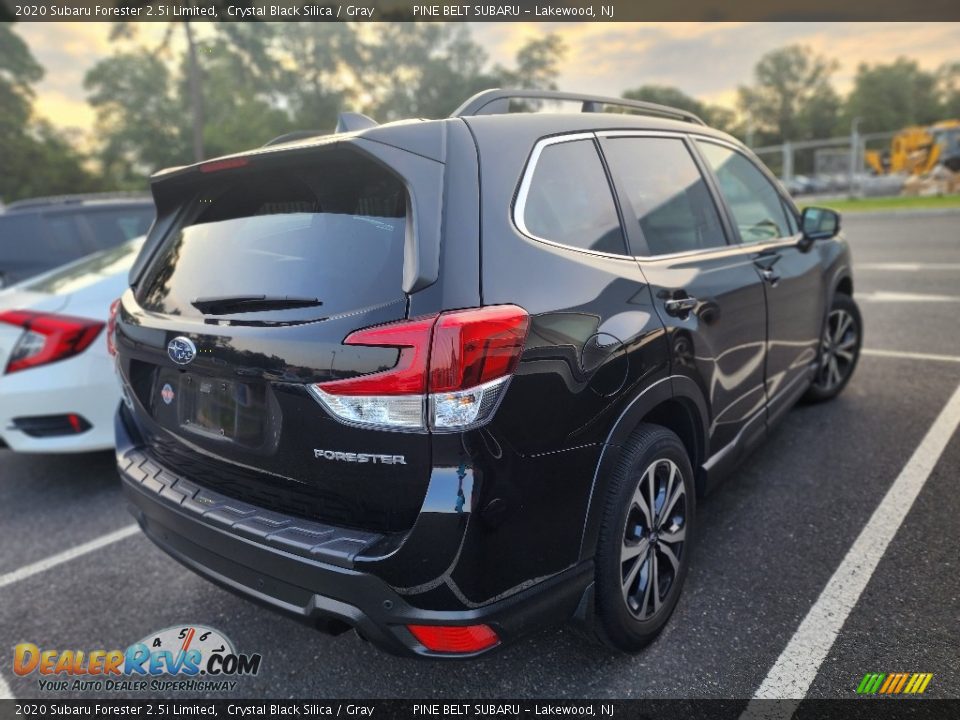 2020 Subaru Forester 2.5i Limited Crystal Black Silica / Gray Photo #3