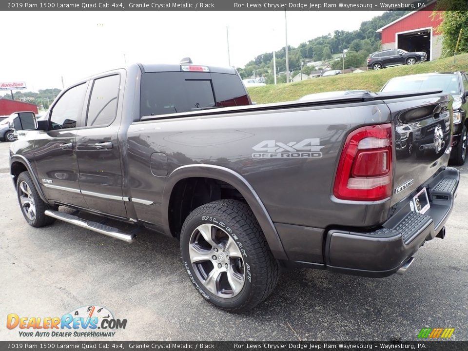 2019 Ram 1500 Laramie Quad Cab 4x4 Granite Crystal Metallic / Black Photo #3