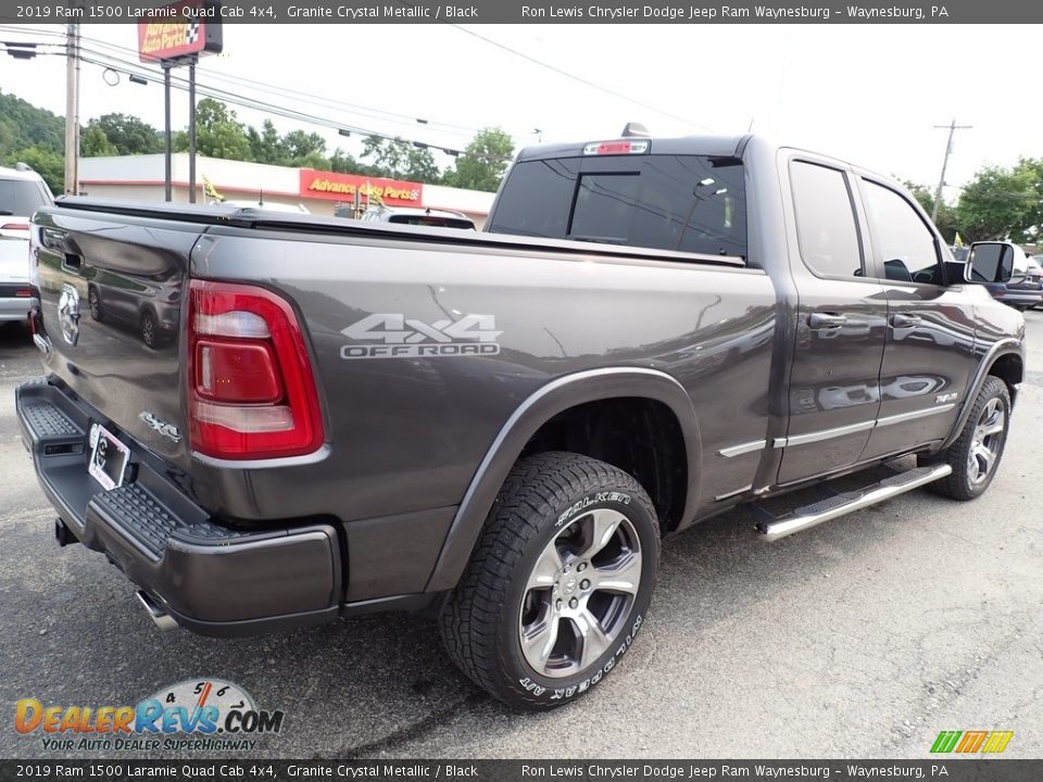 2019 Ram 1500 Laramie Quad Cab 4x4 Granite Crystal Metallic / Black Photo #6