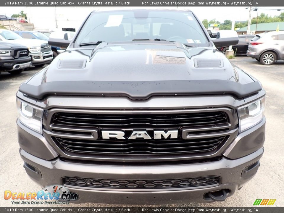 2019 Ram 1500 Laramie Quad Cab 4x4 Granite Crystal Metallic / Black Photo #9