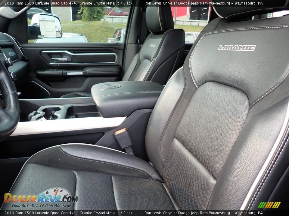 Front Seat of 2019 Ram 1500 Laramie Quad Cab 4x4 Photo #11