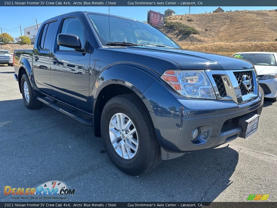 2021 Nissan Frontier SV Crew Cab 4x4 Arctic Blue Metallic / Steel Photo #1