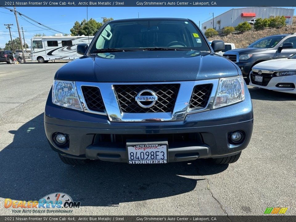 2021 Nissan Frontier SV Crew Cab 4x4 Arctic Blue Metallic / Steel Photo #2