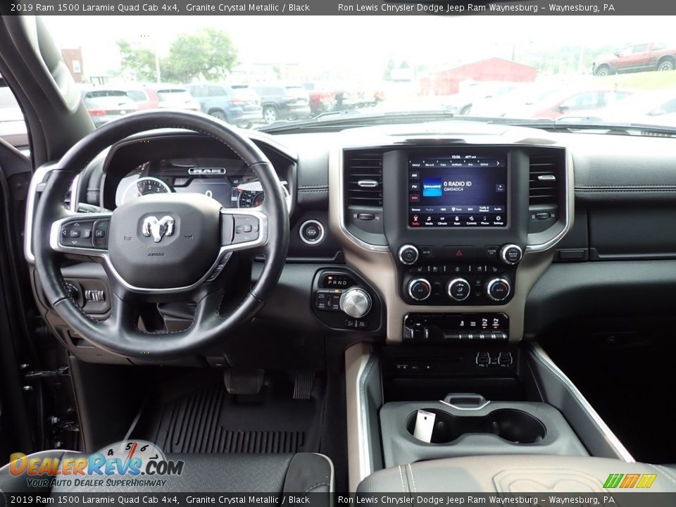 Dashboard of 2019 Ram 1500 Laramie Quad Cab 4x4 Photo #13