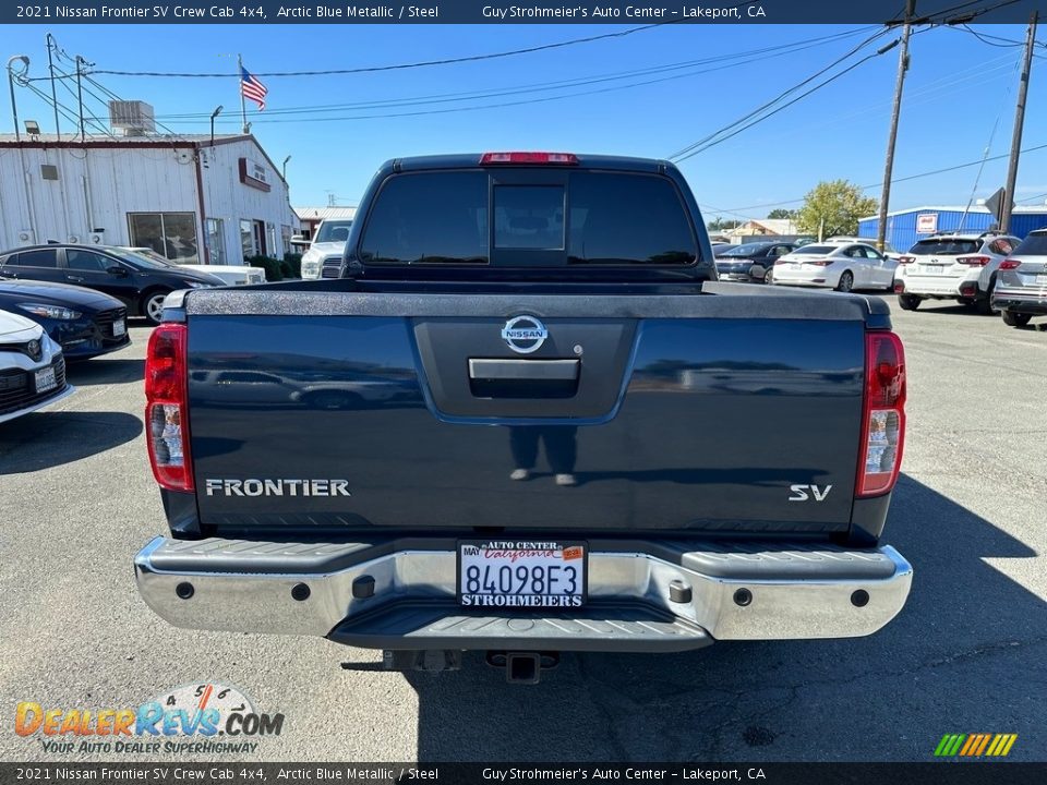 2021 Nissan Frontier SV Crew Cab 4x4 Arctic Blue Metallic / Steel Photo #5