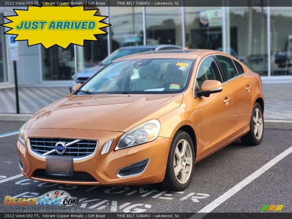 2012 Volvo S60 T5 Vibrant Copper Metallic / Soft Beige Photo #1