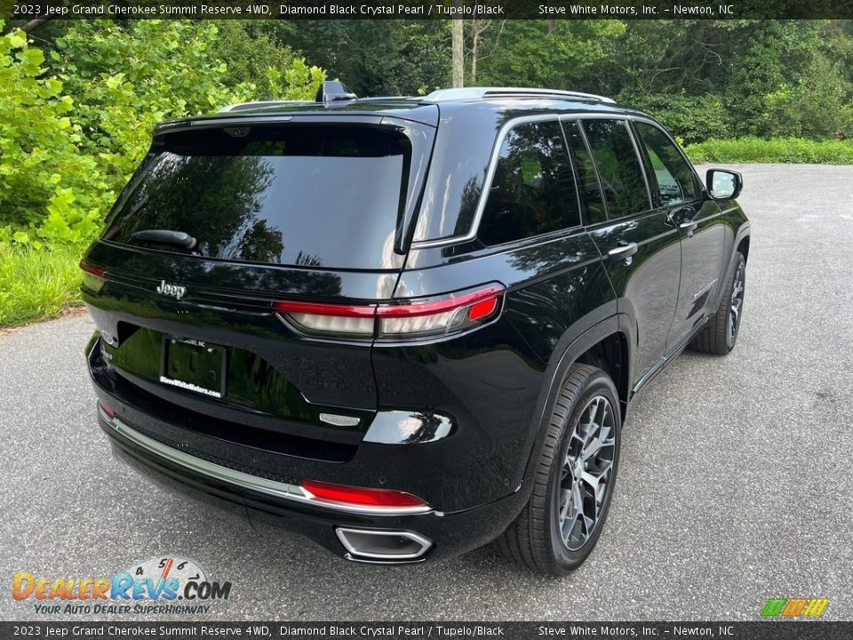 2023 Jeep Grand Cherokee Summit Reserve 4WD Diamond Black Crystal Pearl / Tupelo/Black Photo #6