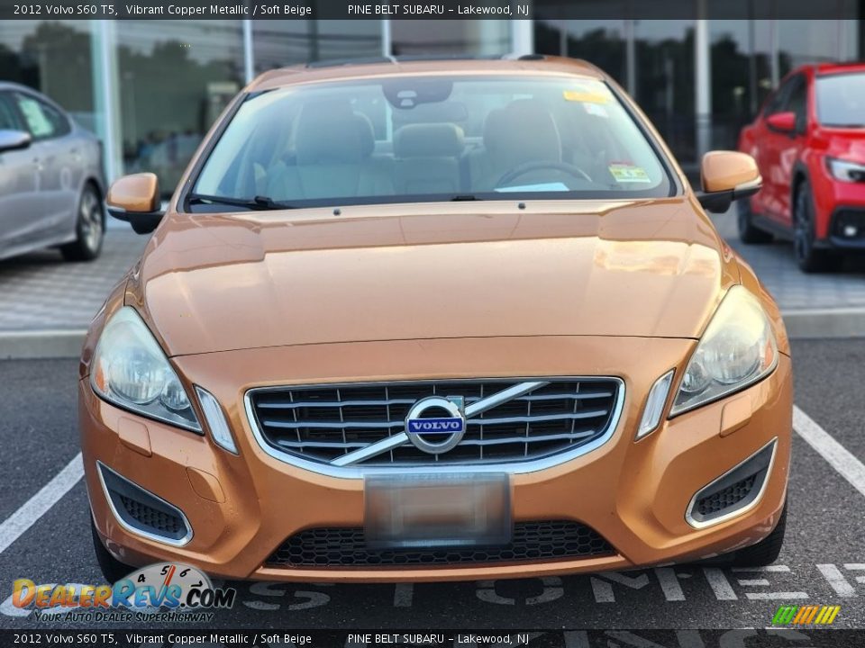 2012 Volvo S60 T5 Vibrant Copper Metallic / Soft Beige Photo #2