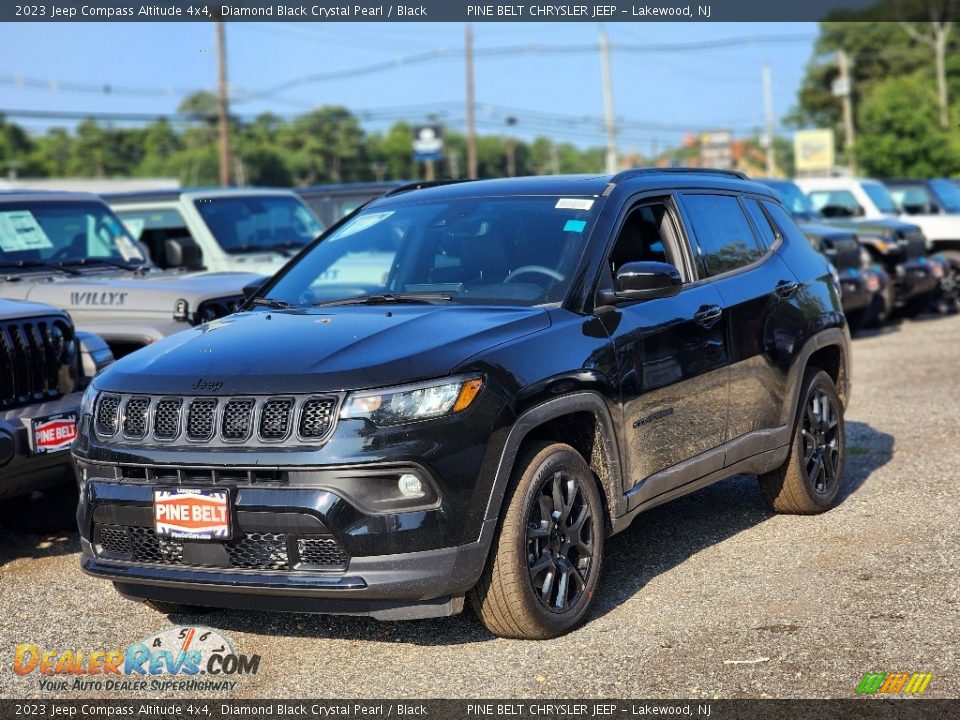 2023 Jeep Compass Altitude 4x4 Diamond Black Crystal Pearl / Black Photo #1