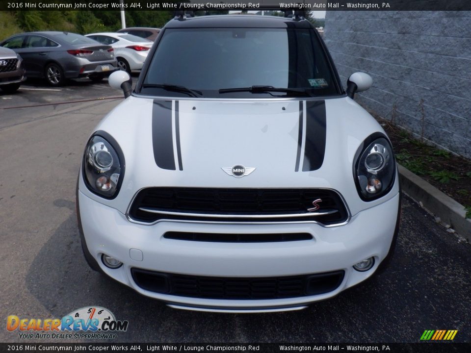 2016 Mini Countryman John Cooper Works All4 Light White / Lounge Championship Red Photo #7