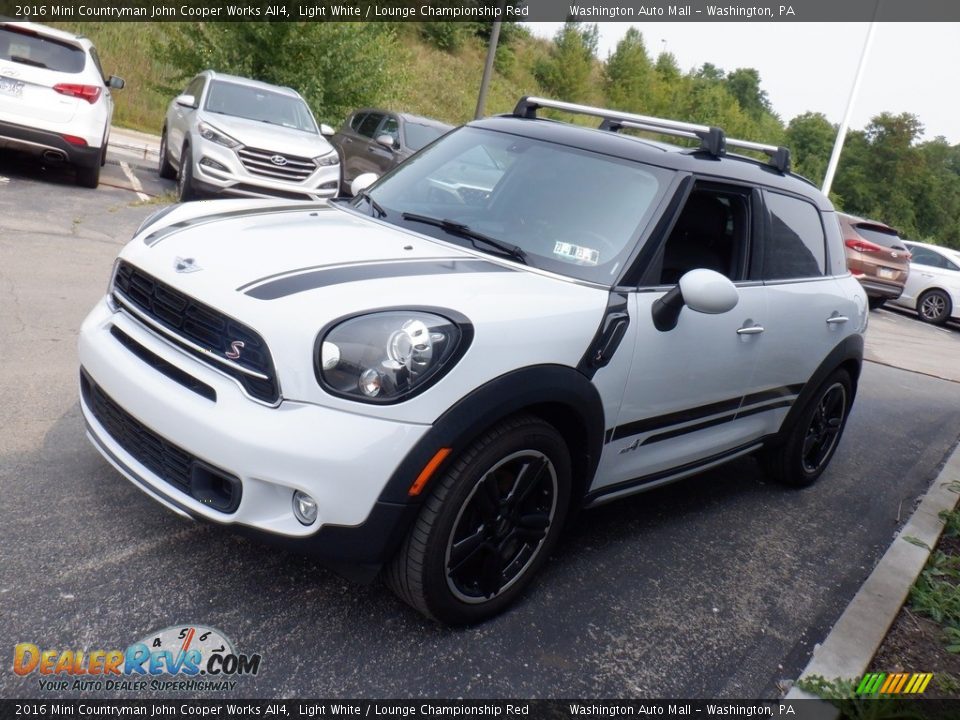 2016 Mini Countryman John Cooper Works All4 Light White / Lounge Championship Red Photo #8