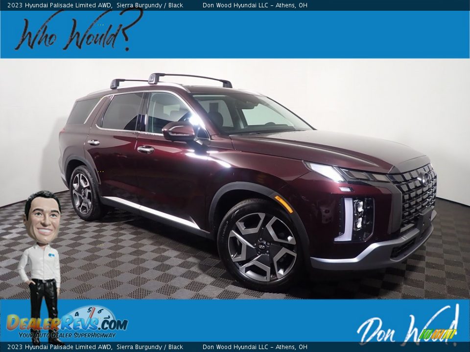 2023 Hyundai Palisade Limited AWD Sierra Burgundy / Black Photo #1