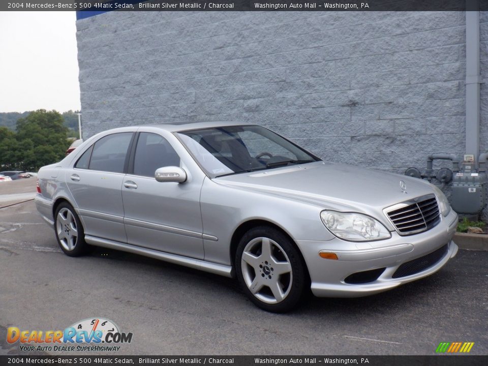 2004 Mercedes-Benz S 500 4Matic Sedan Brilliant Silver Metallic / Charcoal Photo #1