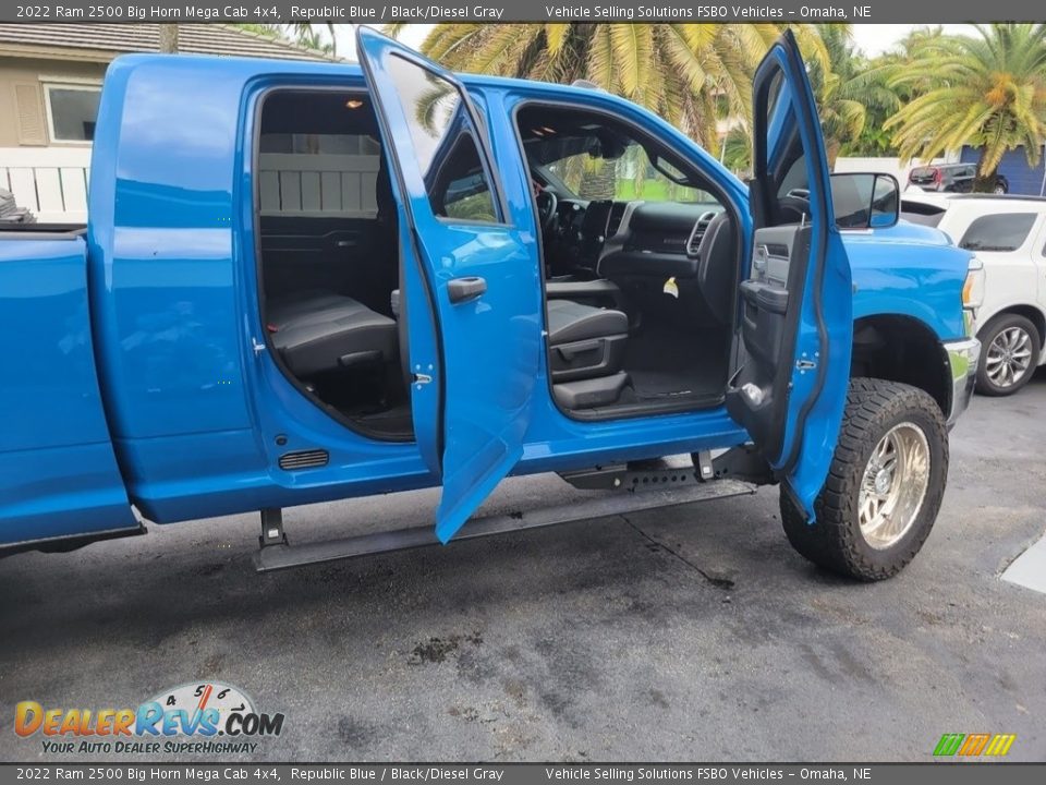 2022 Ram 2500 Big Horn Mega Cab 4x4 Republic Blue / Black/Diesel Gray Photo #14