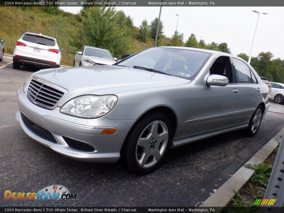 2004 Mercedes-Benz S 500 4Matic Sedan Brilliant Silver Metallic / Charcoal Photo #7