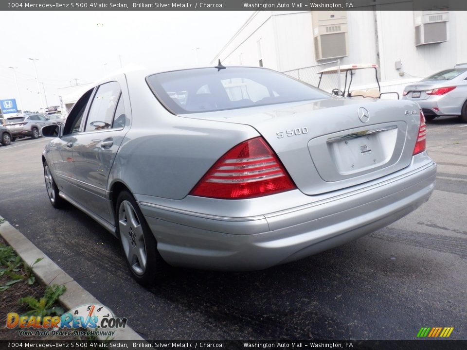 2004 Mercedes-Benz S 500 4Matic Sedan Brilliant Silver Metallic / Charcoal Photo #8