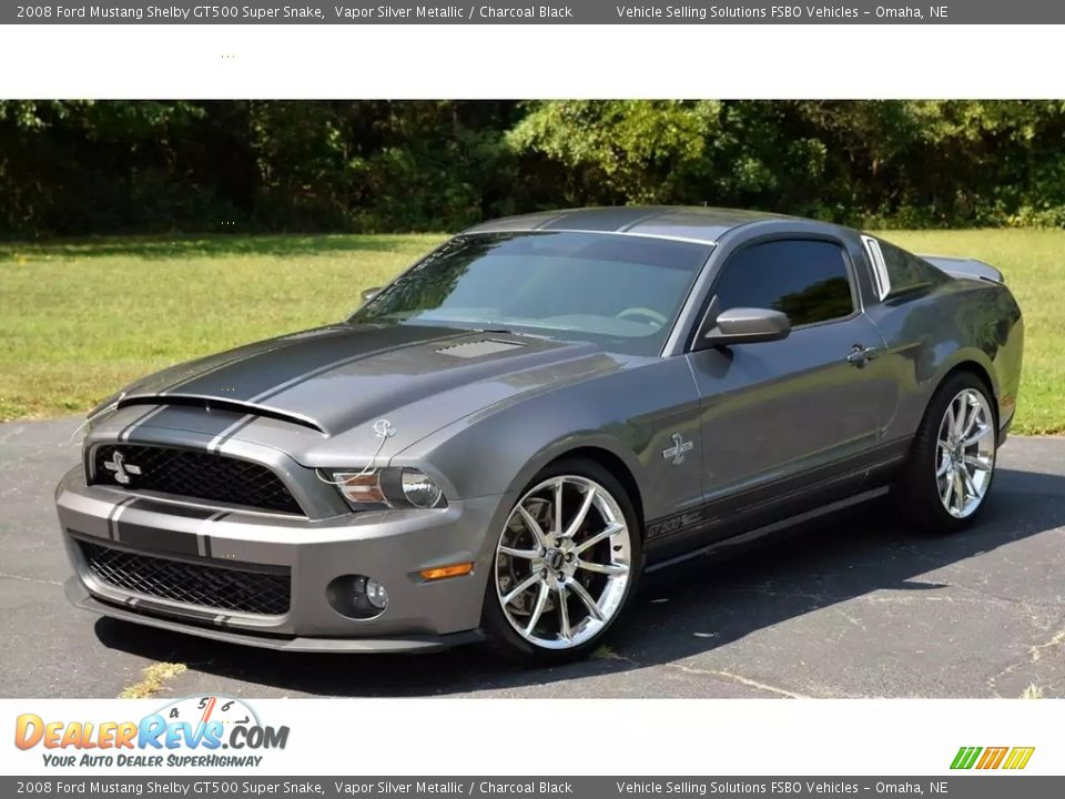 Front 3/4 View of 2008 Ford Mustang Shelby GT500 Super Snake Photo #2