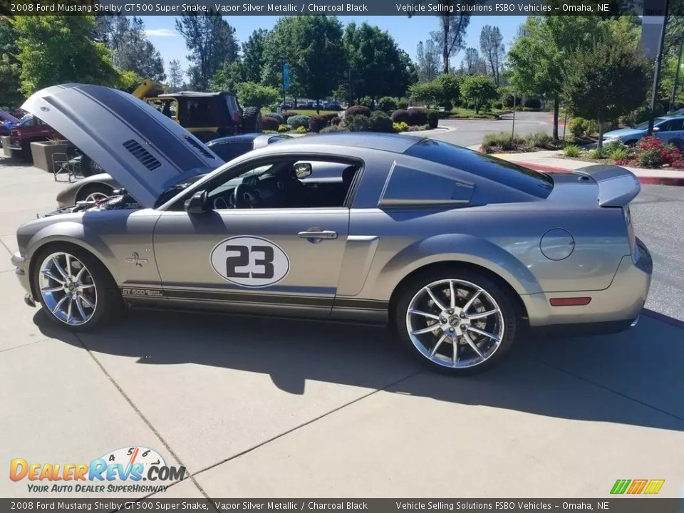 Vapor Silver Metallic 2008 Ford Mustang Shelby GT500 Super Snake Photo #9