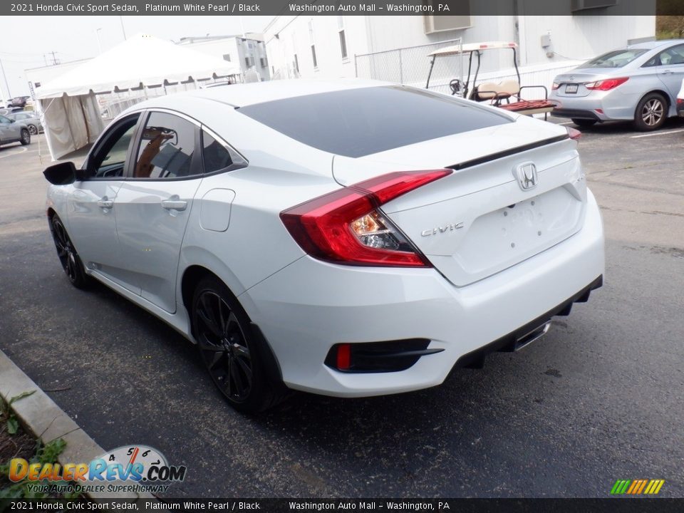 2021 Honda Civic Sport Sedan Platinum White Pearl / Black Photo #5