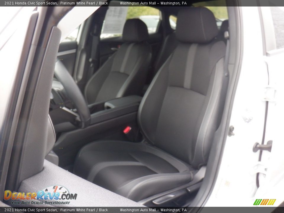 2021 Honda Civic Sport Sedan Platinum White Pearl / Black Photo #10