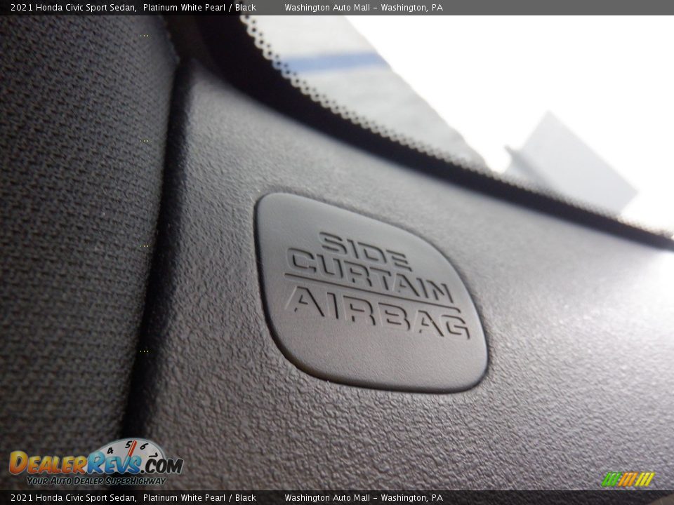 2021 Honda Civic Sport Sedan Platinum White Pearl / Black Photo #12