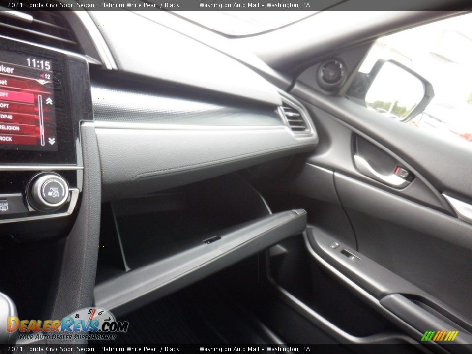 2021 Honda Civic Sport Sedan Platinum White Pearl / Black Photo #20