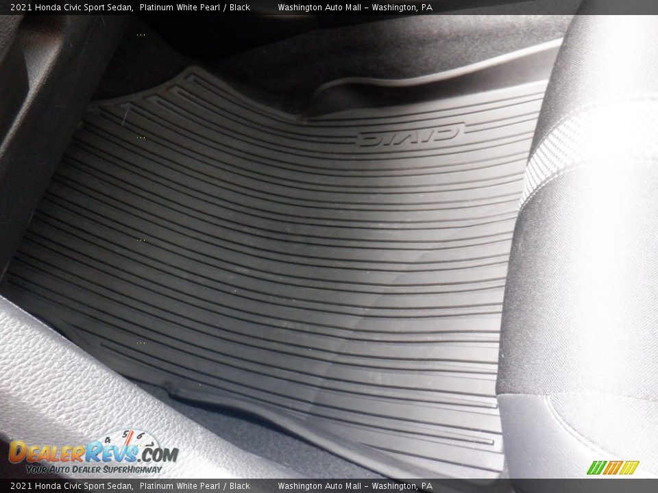 2021 Honda Civic Sport Sedan Platinum White Pearl / Black Photo #23