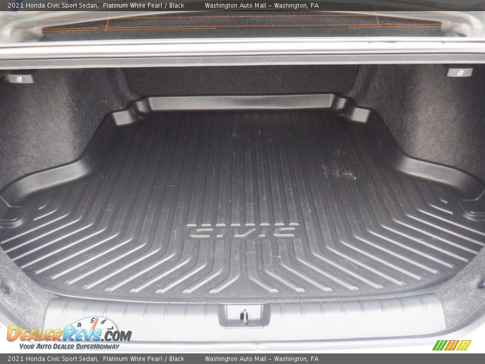 2021 Honda Civic Sport Sedan Platinum White Pearl / Black Photo #25