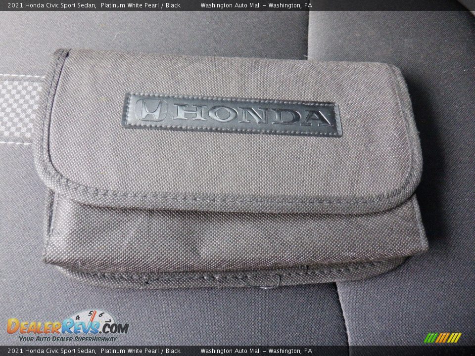 2021 Honda Civic Sport Sedan Platinum White Pearl / Black Photo #27