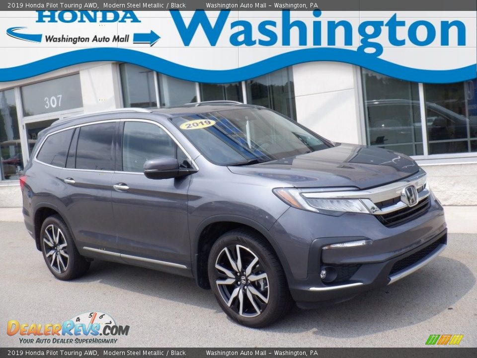 2019 Honda Pilot Touring AWD Modern Steel Metallic / Black Photo #1
