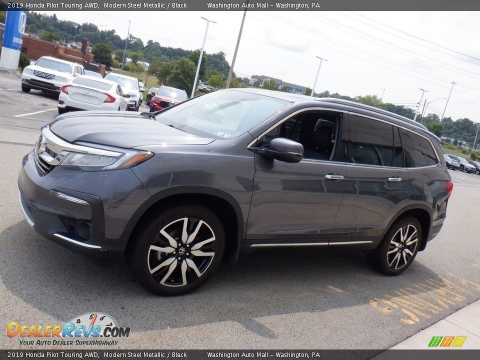2019 Honda Pilot Touring AWD Modern Steel Metallic / Black Photo #7
