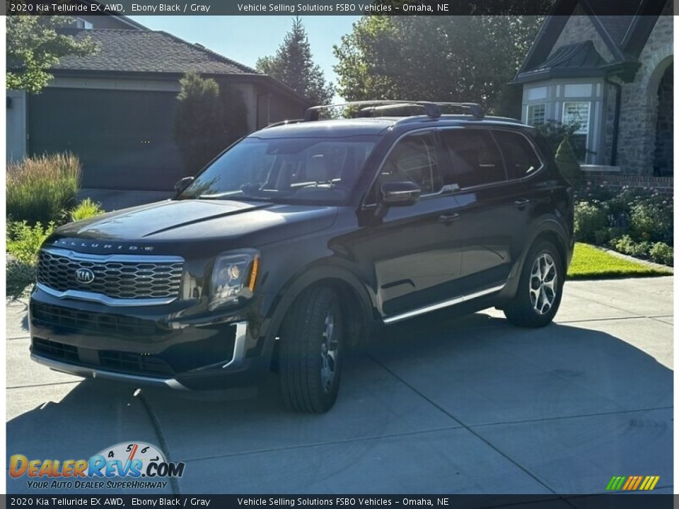 2020 Kia Telluride EX AWD Ebony Black / Gray Photo #1