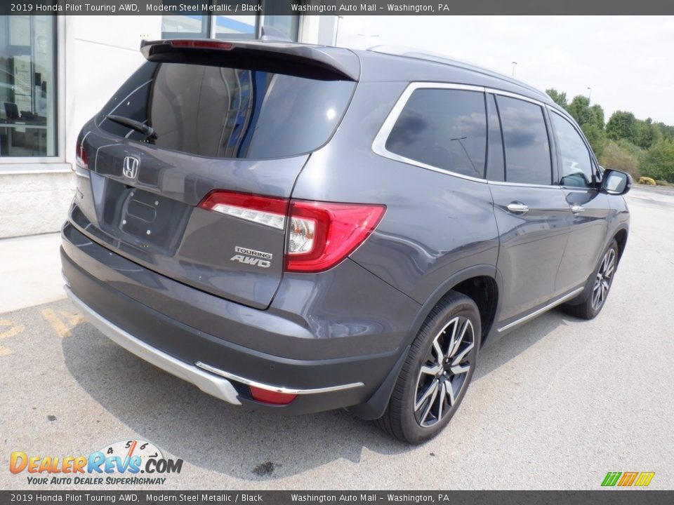 2019 Honda Pilot Touring AWD Modern Steel Metallic / Black Photo #10