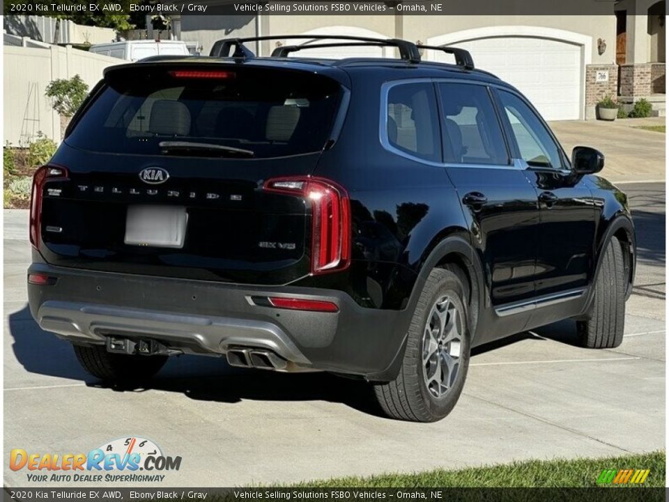 2020 Kia Telluride EX AWD Ebony Black / Gray Photo #3