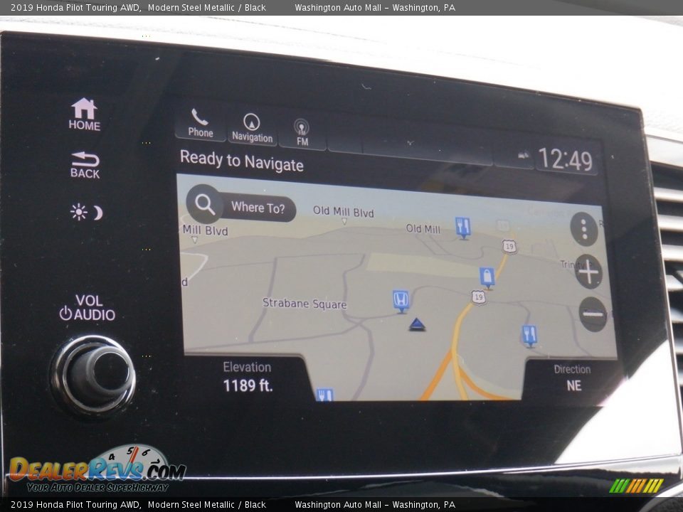 2019 Honda Pilot Touring AWD Modern Steel Metallic / Black Photo #25