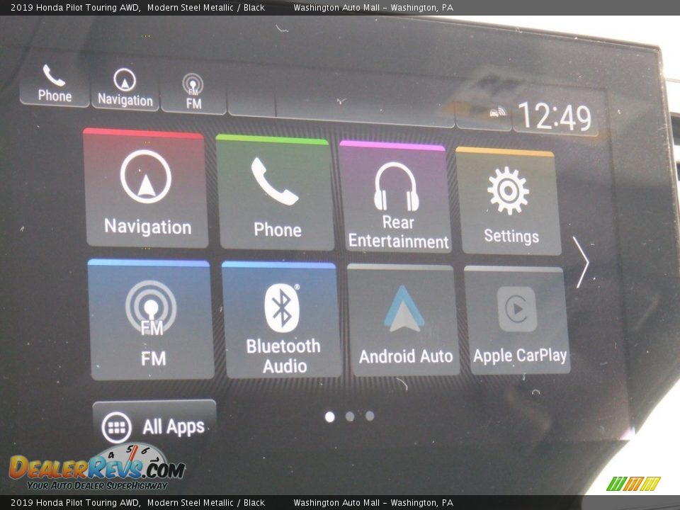 2019 Honda Pilot Touring AWD Modern Steel Metallic / Black Photo #27