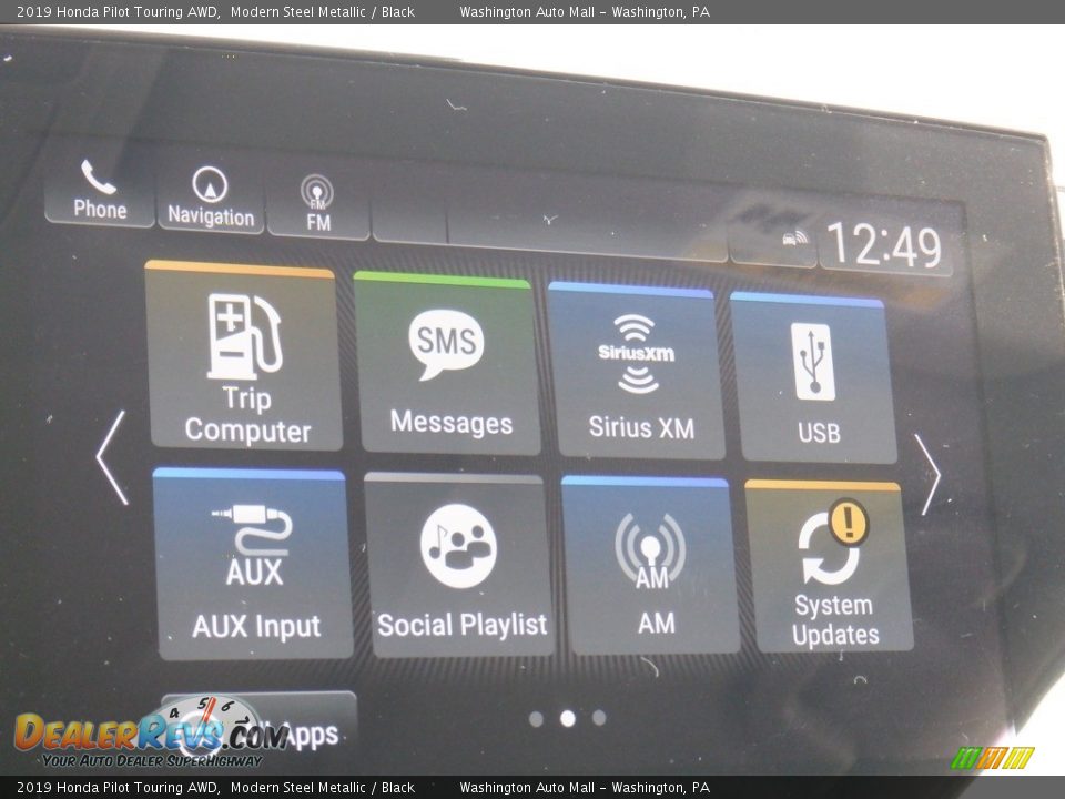 2019 Honda Pilot Touring AWD Modern Steel Metallic / Black Photo #28