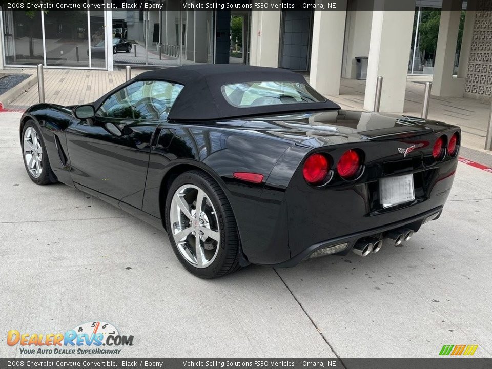 2008 Chevrolet Corvette Convertible Black / Ebony Photo #11