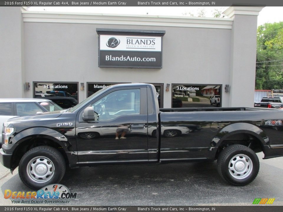 2016 Ford F150 XL Regular Cab 4x4 Blue Jeans / Medium Earth Gray Photo #1
