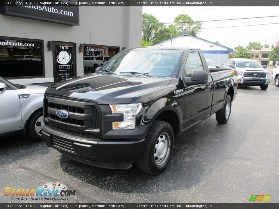 2016 Ford F150 XL Regular Cab 4x4 Blue Jeans / Medium Earth Gray Photo #2