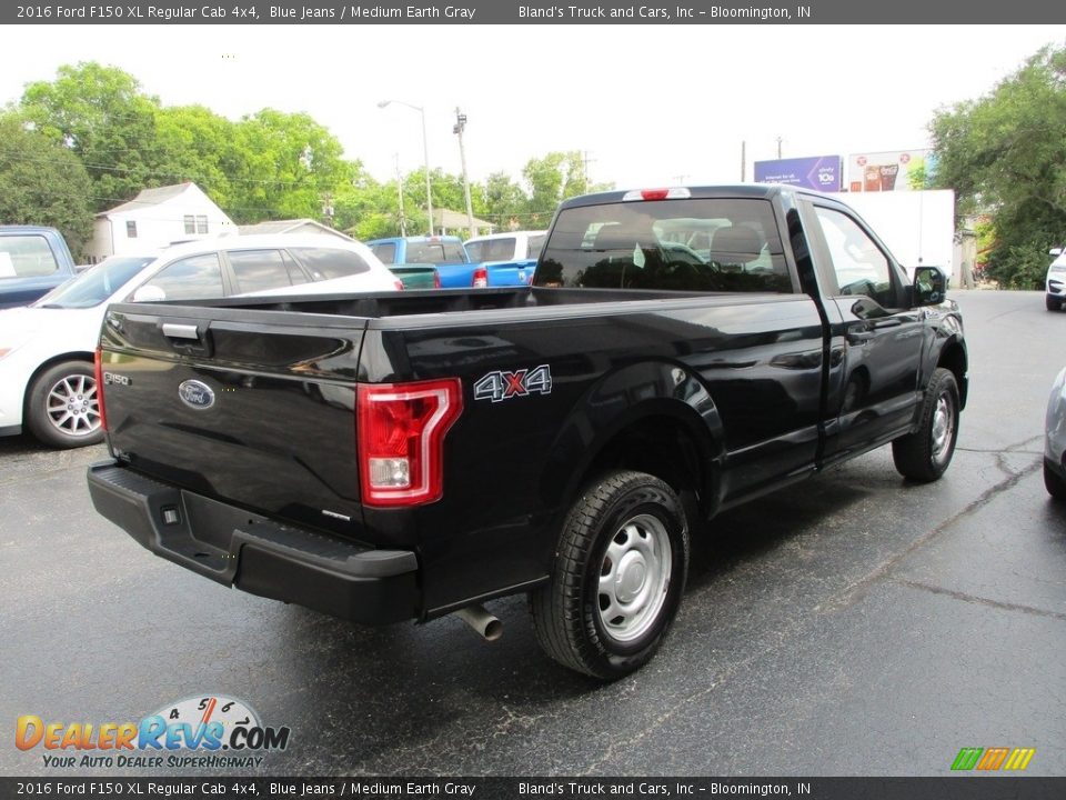 2016 Ford F150 XL Regular Cab 4x4 Blue Jeans / Medium Earth Gray Photo #4