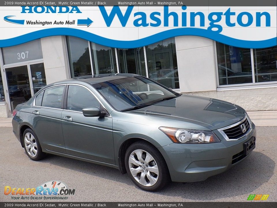 2009 Honda Accord EX Sedan Mystic Green Metallic / Black Photo #1