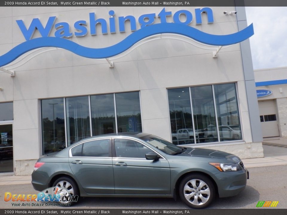 2009 Honda Accord EX Sedan Mystic Green Metallic / Black Photo #2