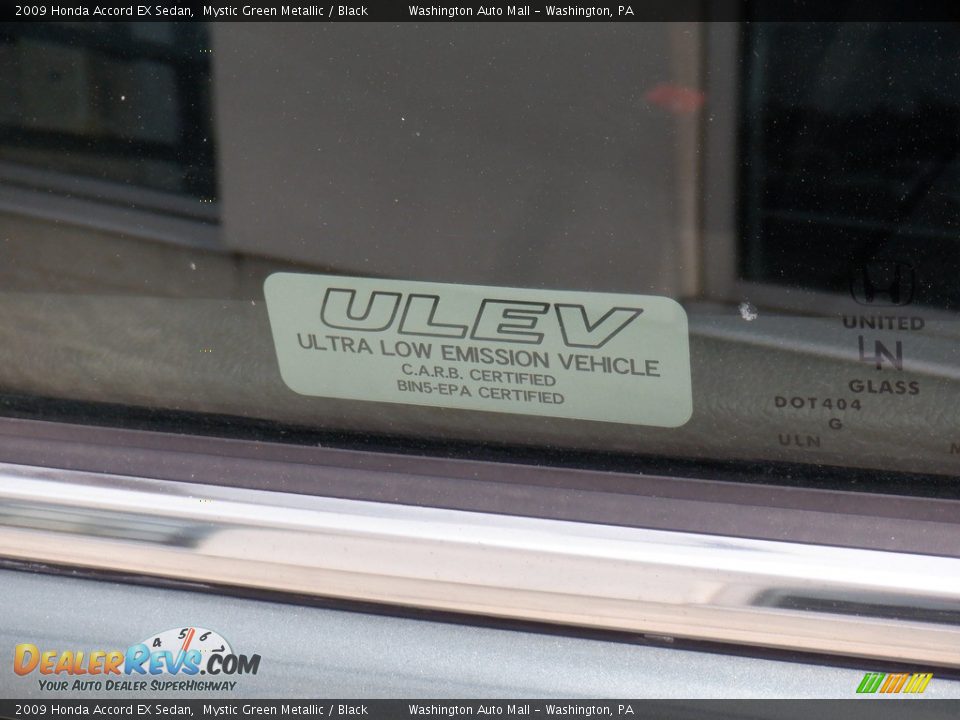 2009 Honda Accord EX Sedan Mystic Green Metallic / Black Photo #9